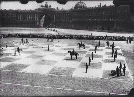 A Human Chess Match played in Leningard, 1924.jpg
