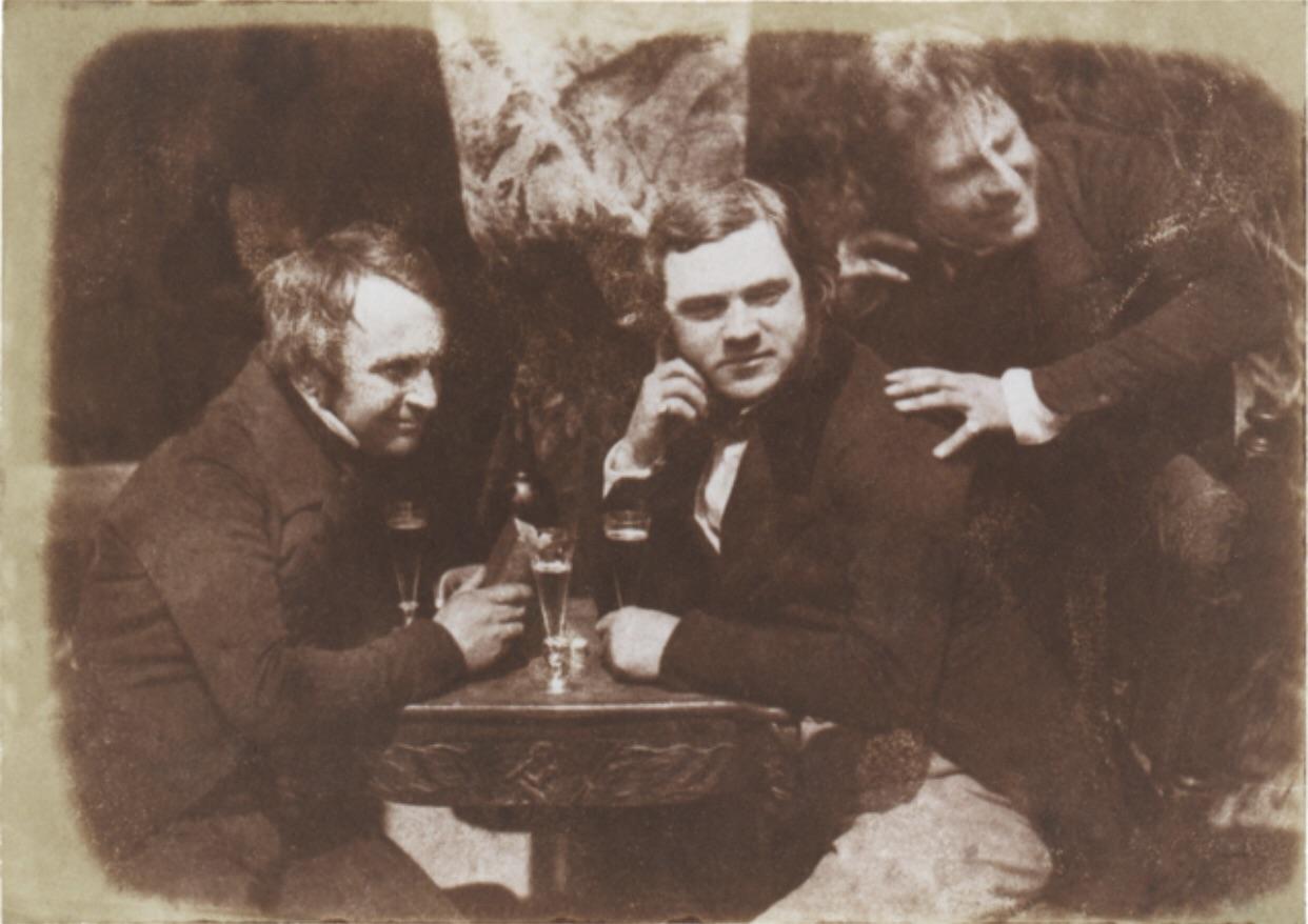First Photograph of Drinking. Edinburgh Ale photograph from 1844.jpg