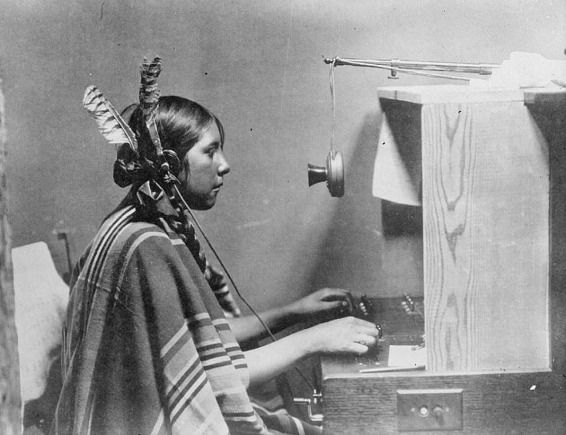 Helen, a Native American telephone and switchboard operator, 1925.jpg