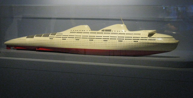 1930s mModel of a Streamlined Ocean Liner designed by Norman Bel Geddes.jpg