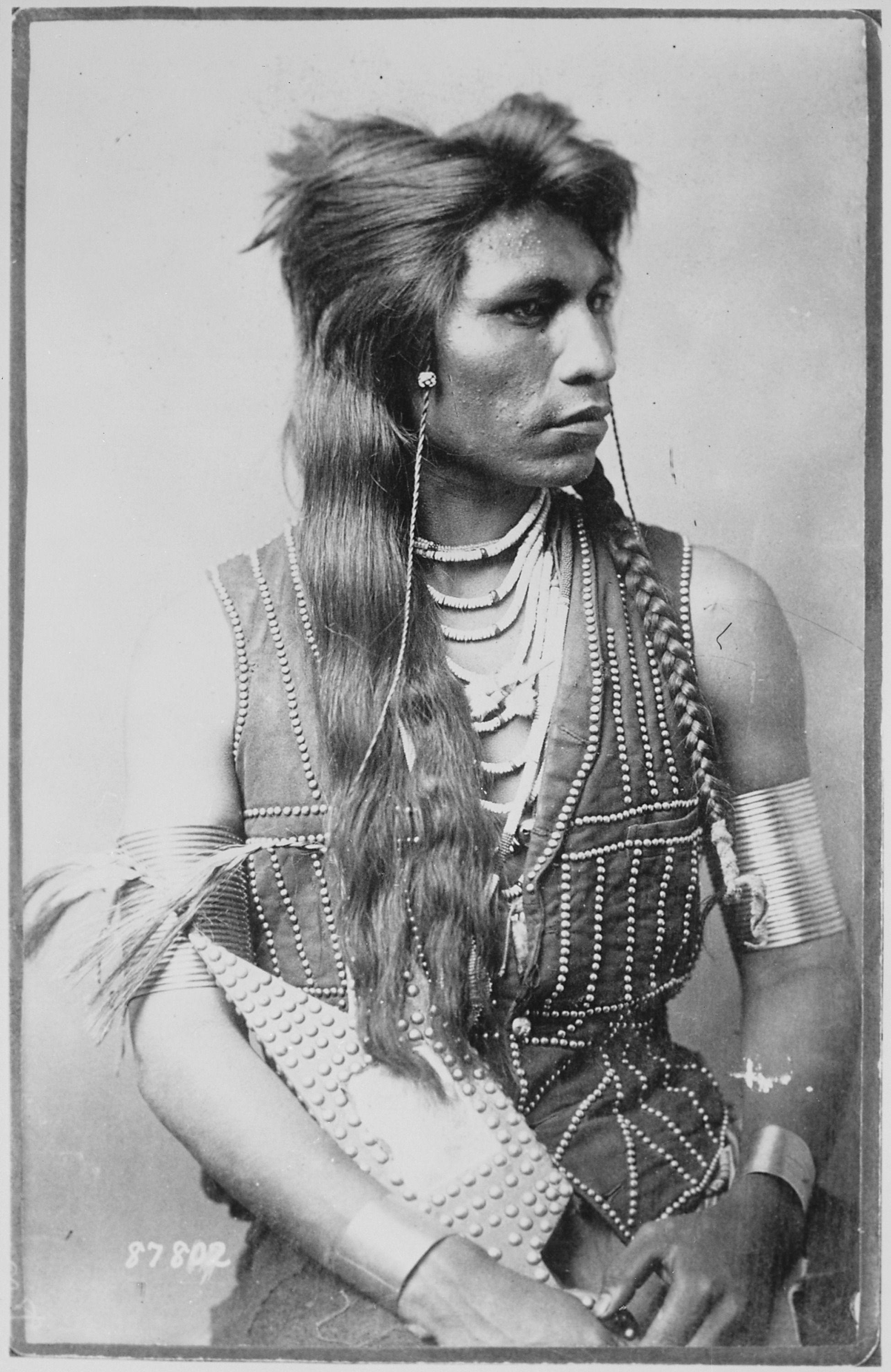 Rabbit Tail, a member of the Shoshone tribe who worked as a US Army scout, ca. 1895.jpg