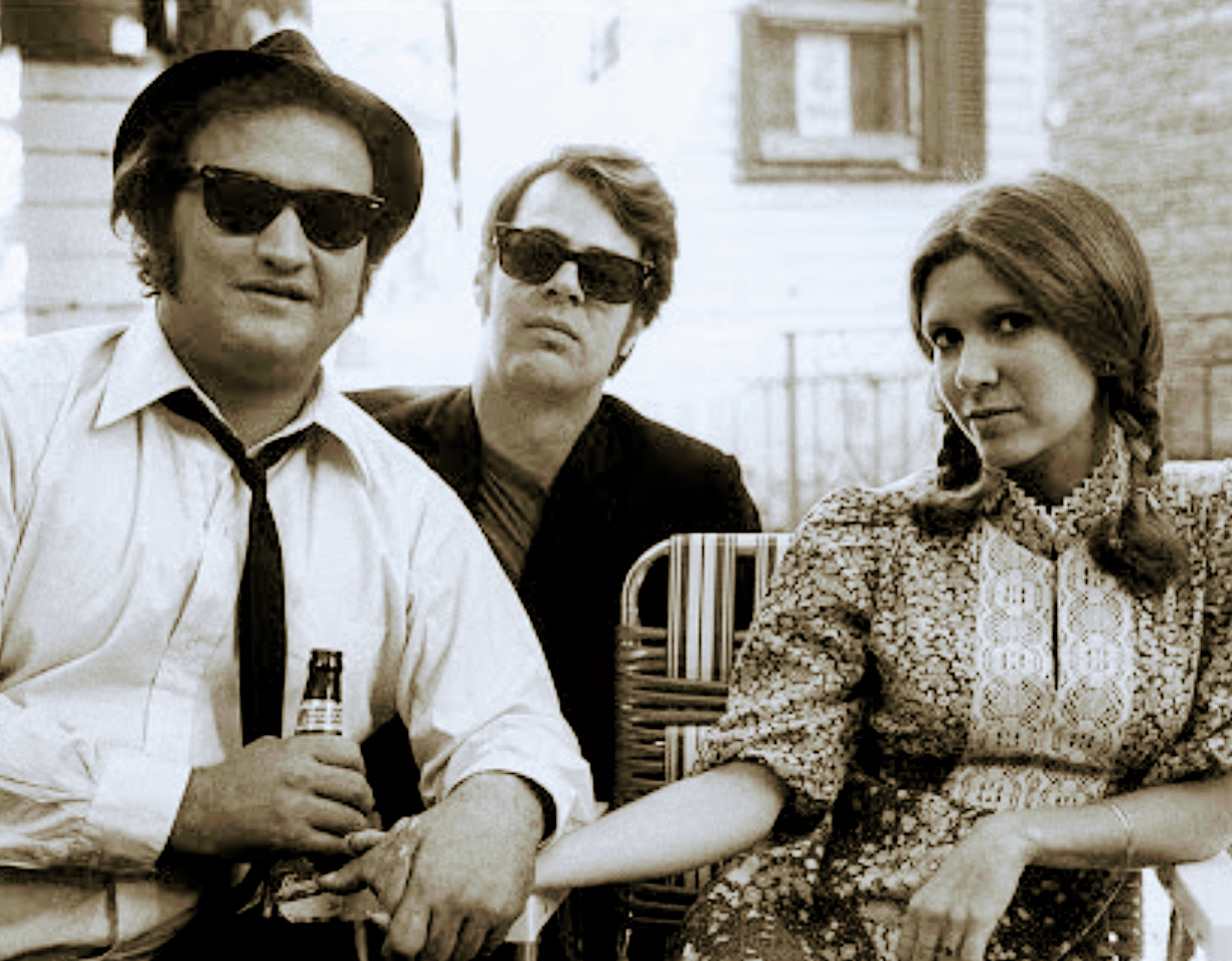The Blues Brothers hanging with Carrie Fisher, 1979.png