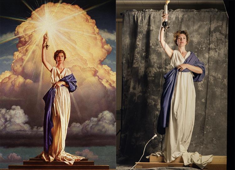28 year old Jenny Joseph posing for Columbia Pictures Logo, in 1992.jpg