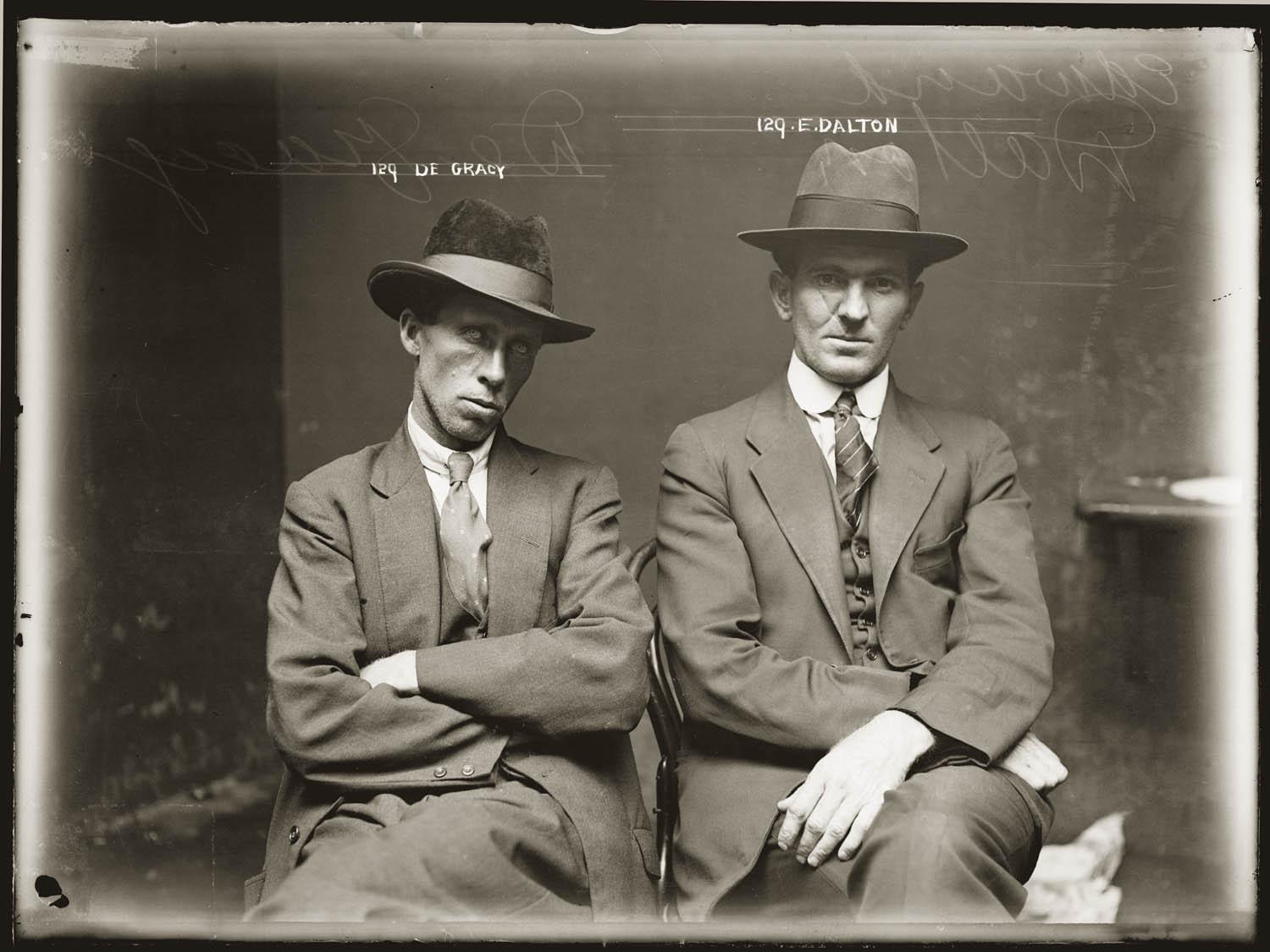 Police mugshot of underworld figures, DeGracy and Dalton c.1920.jpg
