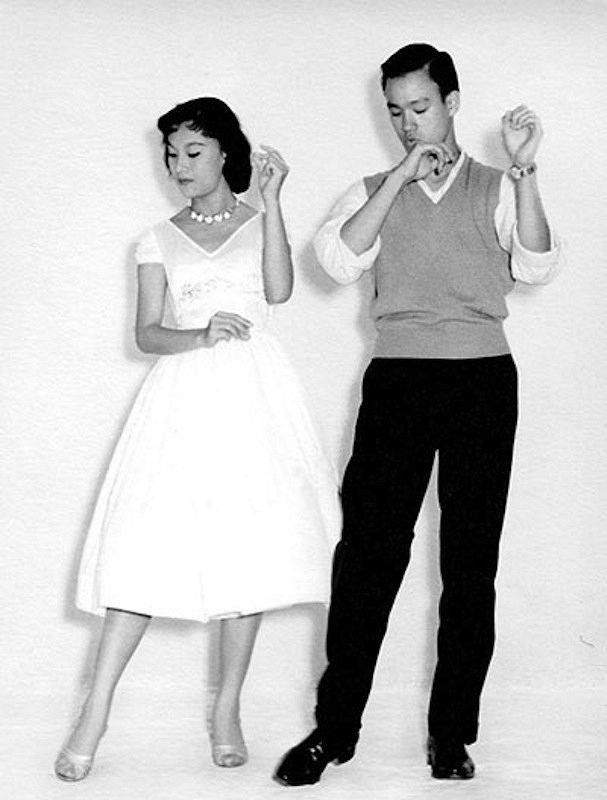 Young Bruce Lee and his dance partner in 1958. He was the Cha-Cha Champion of Hong Kong at the time.jpg