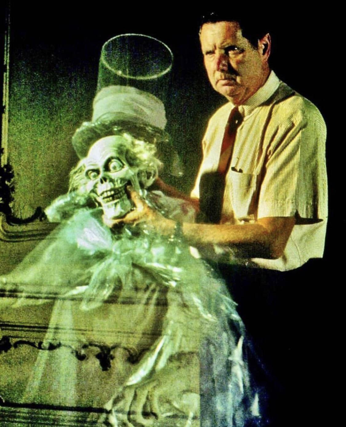 Imagineer Yale Gracey during the development of Disneyland’s Haunted Mansion. (1969).jpg