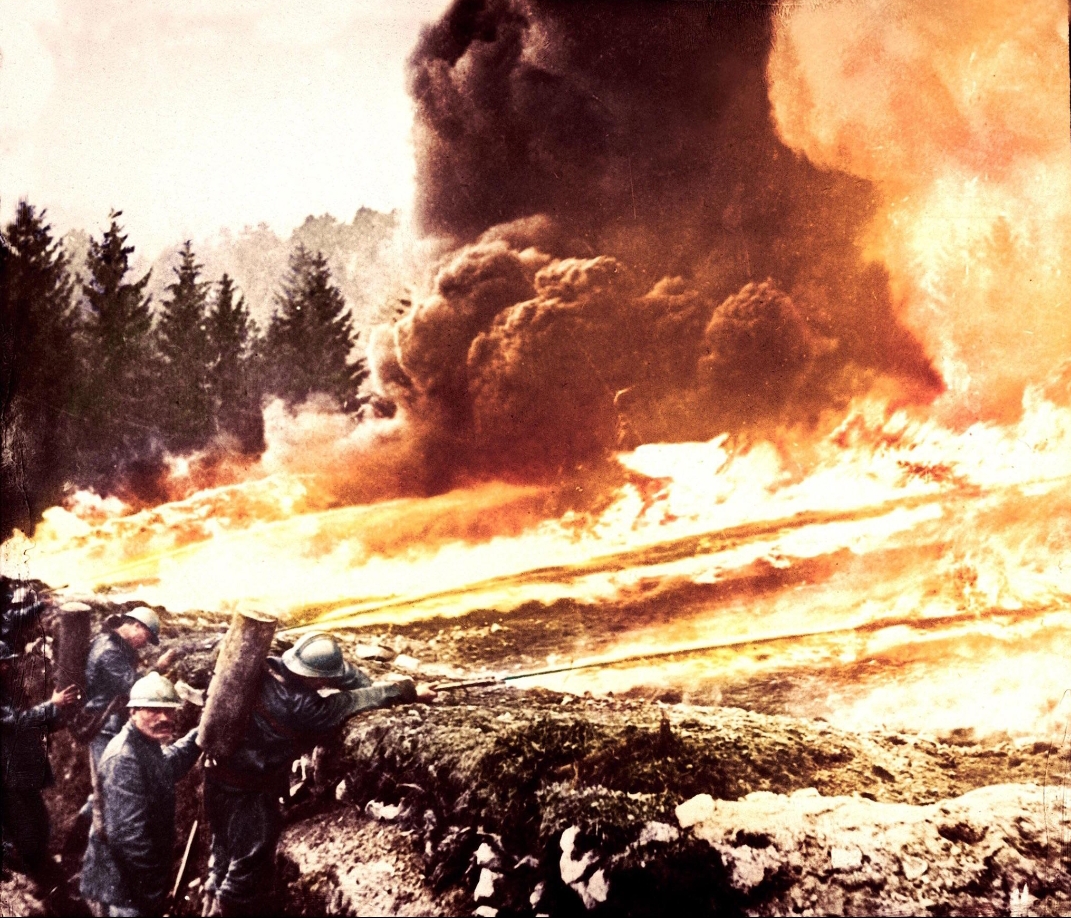 French Flamethrowers during the Battle of Verdun, 1916.jpg