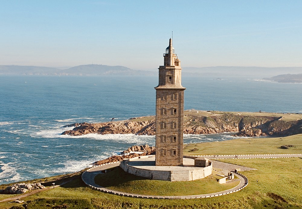 One of the most intact surviving Roman structures and the oldest lighthouse in the world, the ancient Tower of Hercules.png
