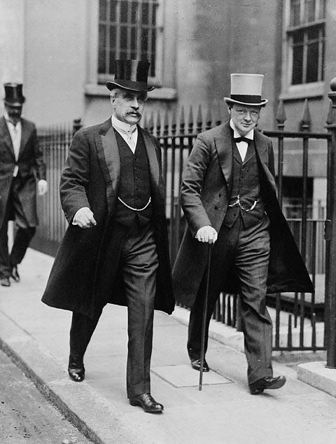 Prime minister Winston Churchill and prime minister Robert Borden (1912).jpg