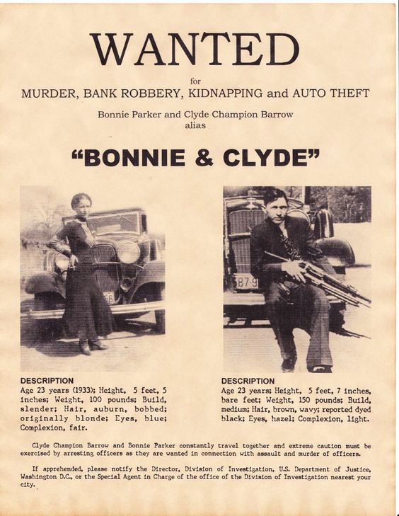 Original Wanted Poster for Bonnie Parker and Clyde Barrow - 1934.jpg