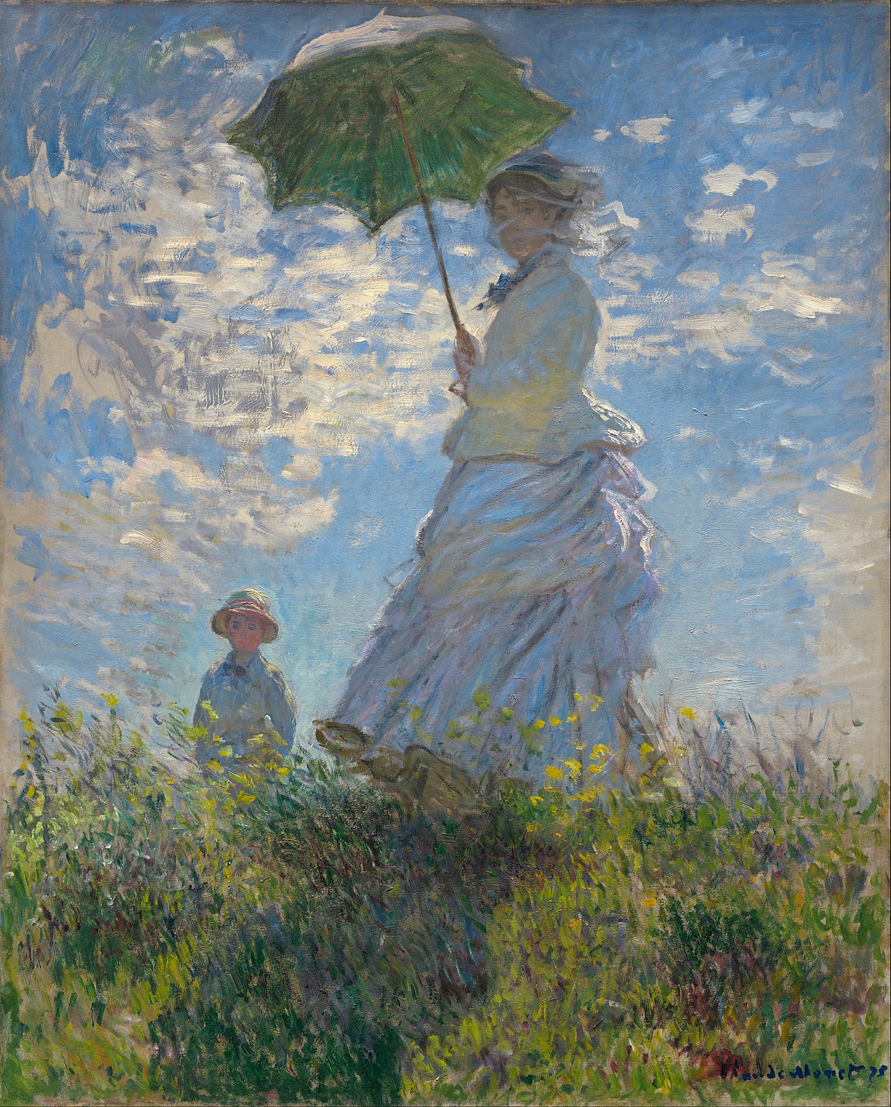 Woman with a Parasol - Madame Monet and her Son [Claude Monet, 1875].jpg