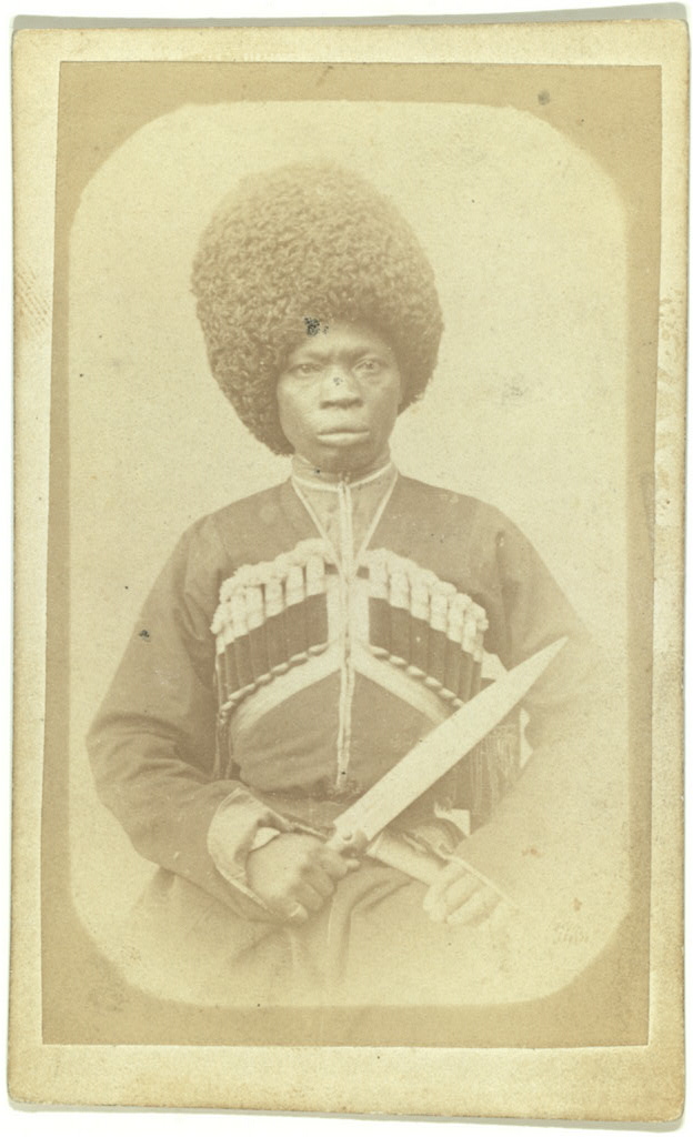 Portrait of an Afro-Abkhazian man taken in Karabakh by George Kennan, between 1870 and 1886.jpg