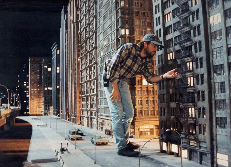 Set designer for Godzilla checking model readiness (the '90s Matthew Broderick one).jpg