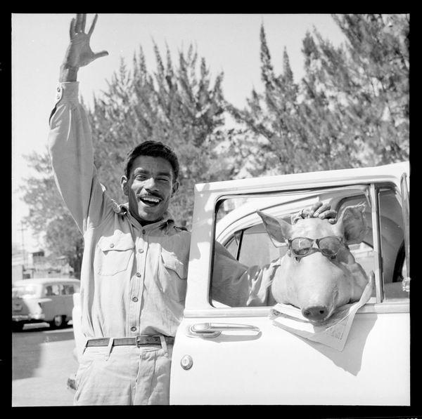 A man celebrating the fall of the dictatorship in Venezuela. 1958.jpg