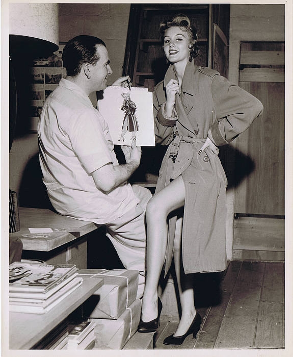 Milton Caniff & Model.jpg