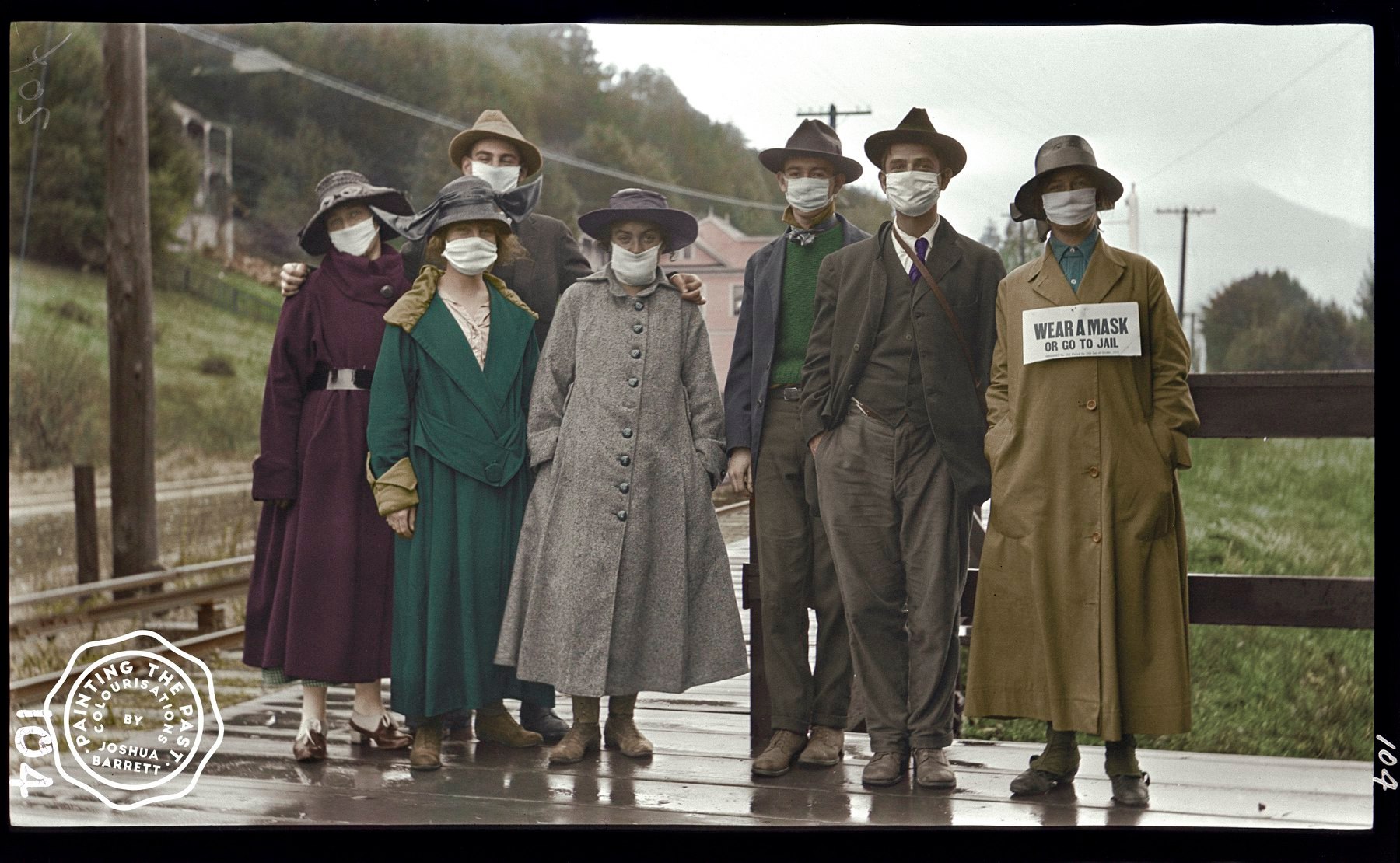 Милл-Валли, Калифорния, США во время эпидемии испанского гриппа 1918 года.jpg