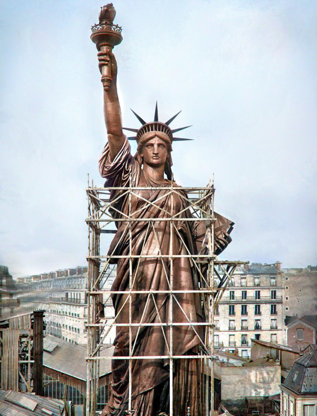 The Statue of Liberty before it was transported to America - France, 1886.jpg