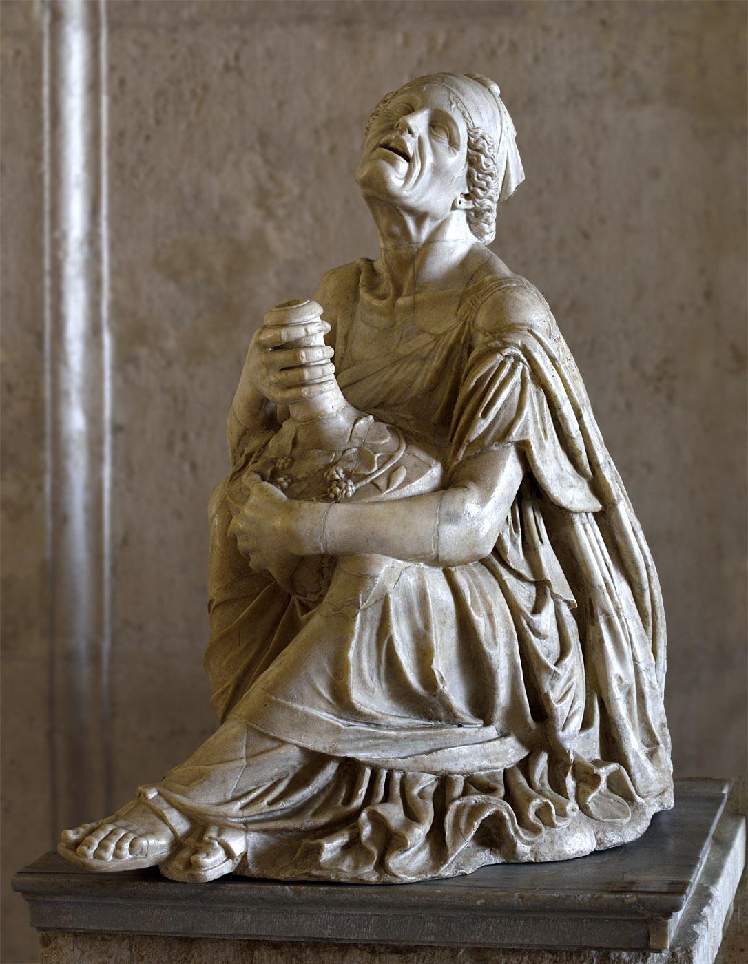 Marble Roman statue of The Old Drunken Woman.jpg