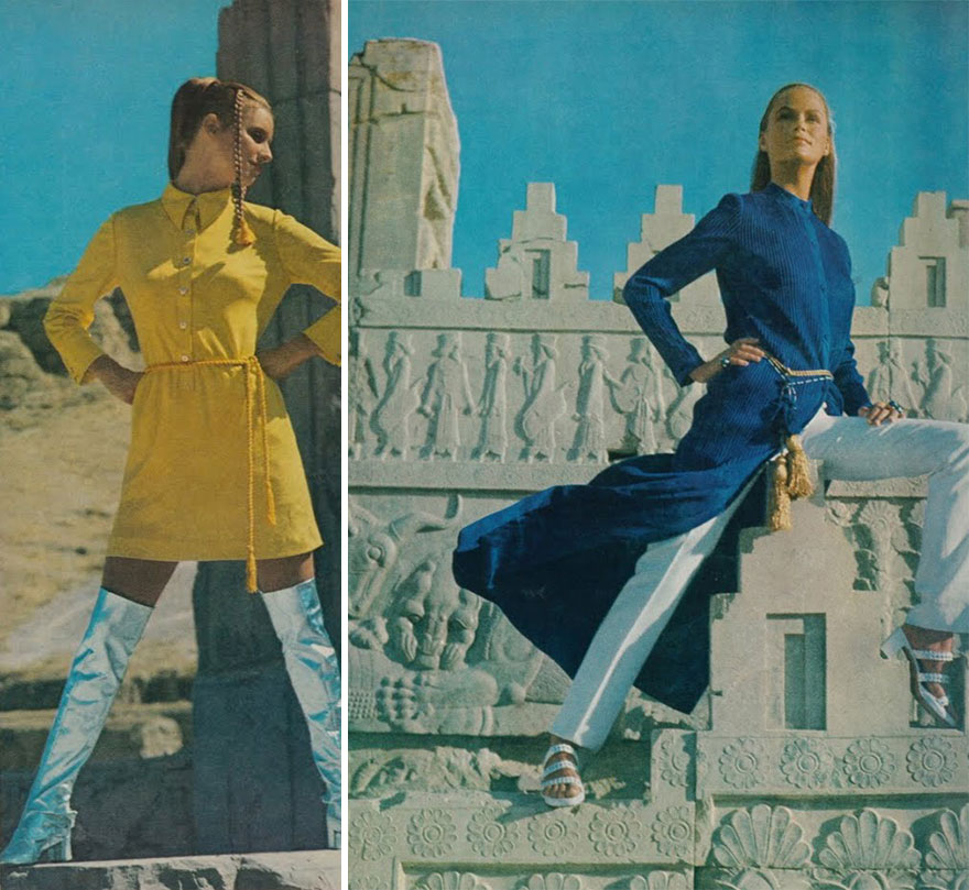 Iranian fashion before the Islamic revolution, Circa 1970.jpg