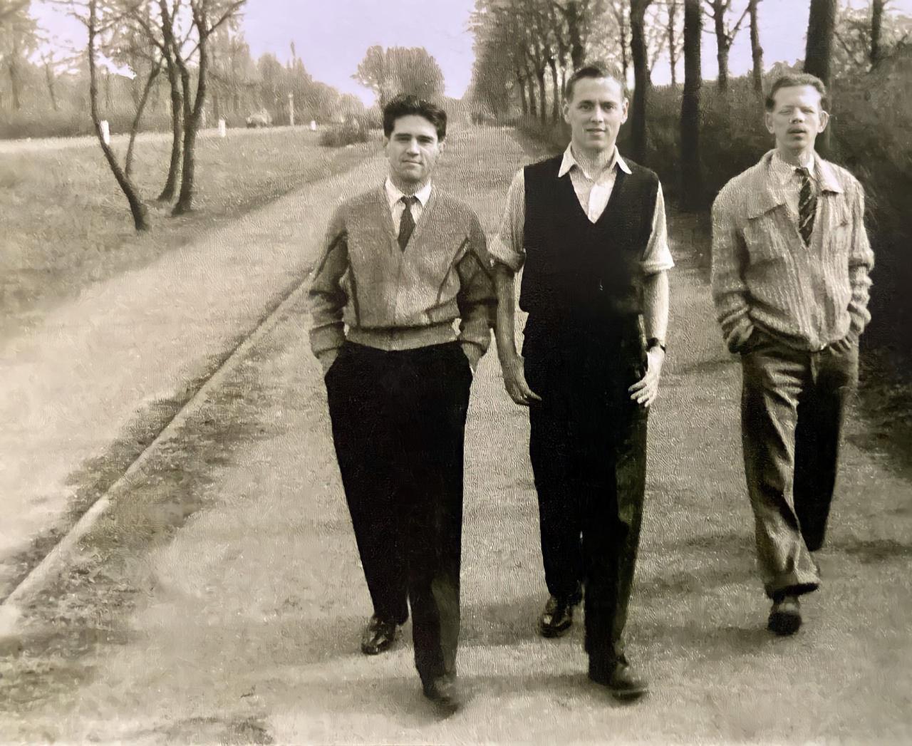My great uncle (left) and 2 friends, 1950s, UK.jpg