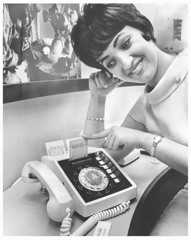 Pacific Bell (Bell System) Punch Card Auto-Dial Telephone, 1964.jpg