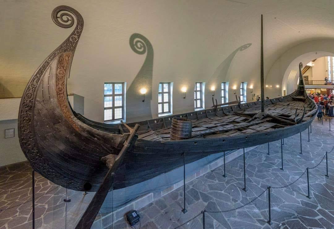 Oseberg ship - the best preserved ship from viking era. Norway, 9th century.jpg