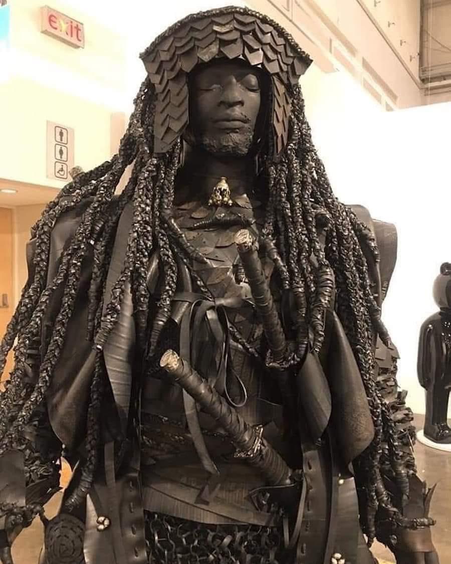 A statue of Yasuke, an African slave, who arrived in Japan in 1579 and became the first black Samurai.jpg