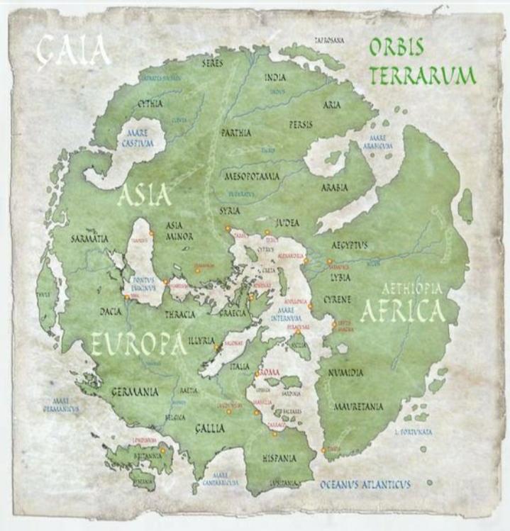 Orbis Terrarum A map of the known ancient Roman World from their perspective.jpg