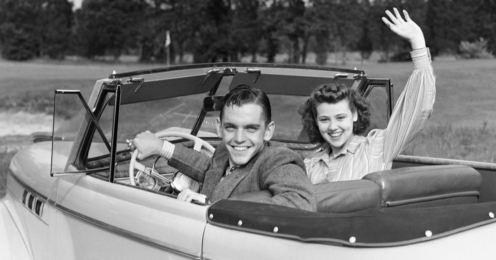 My grandma going on a date night with my grandpa in the 1950's.jpg