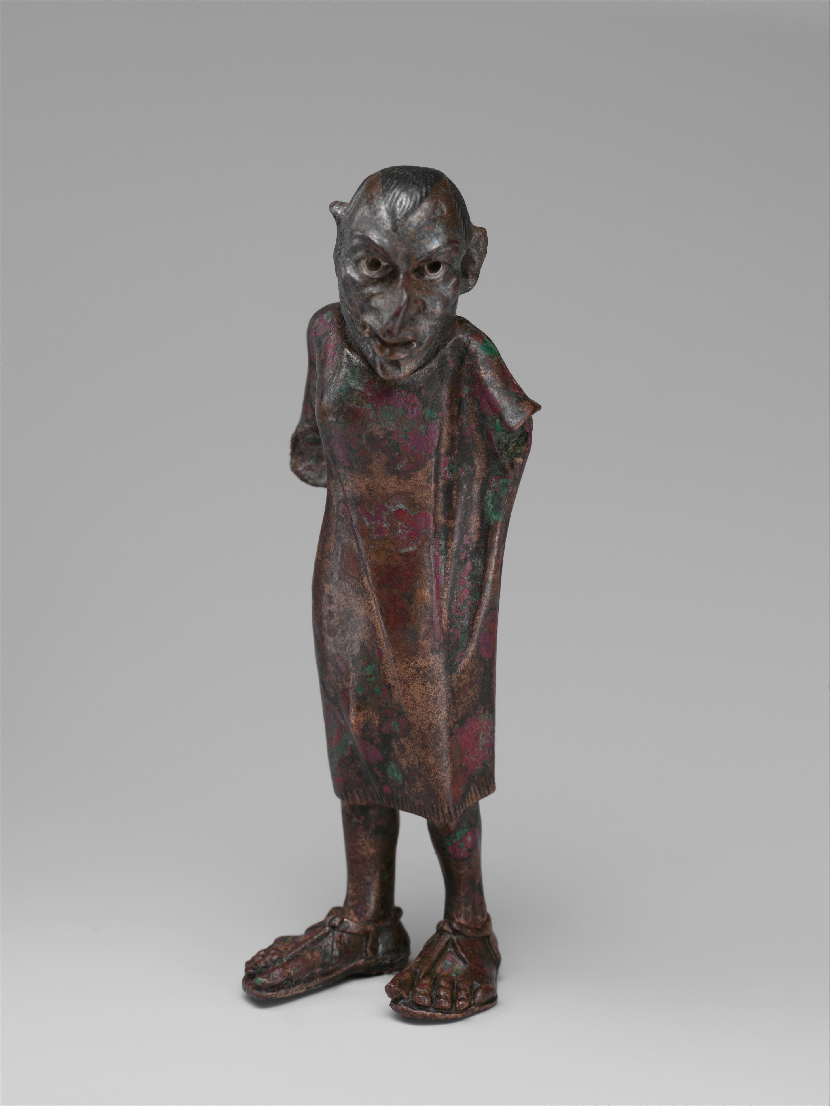 Creepy ancient Greek bronze grotesque statuette.jpg