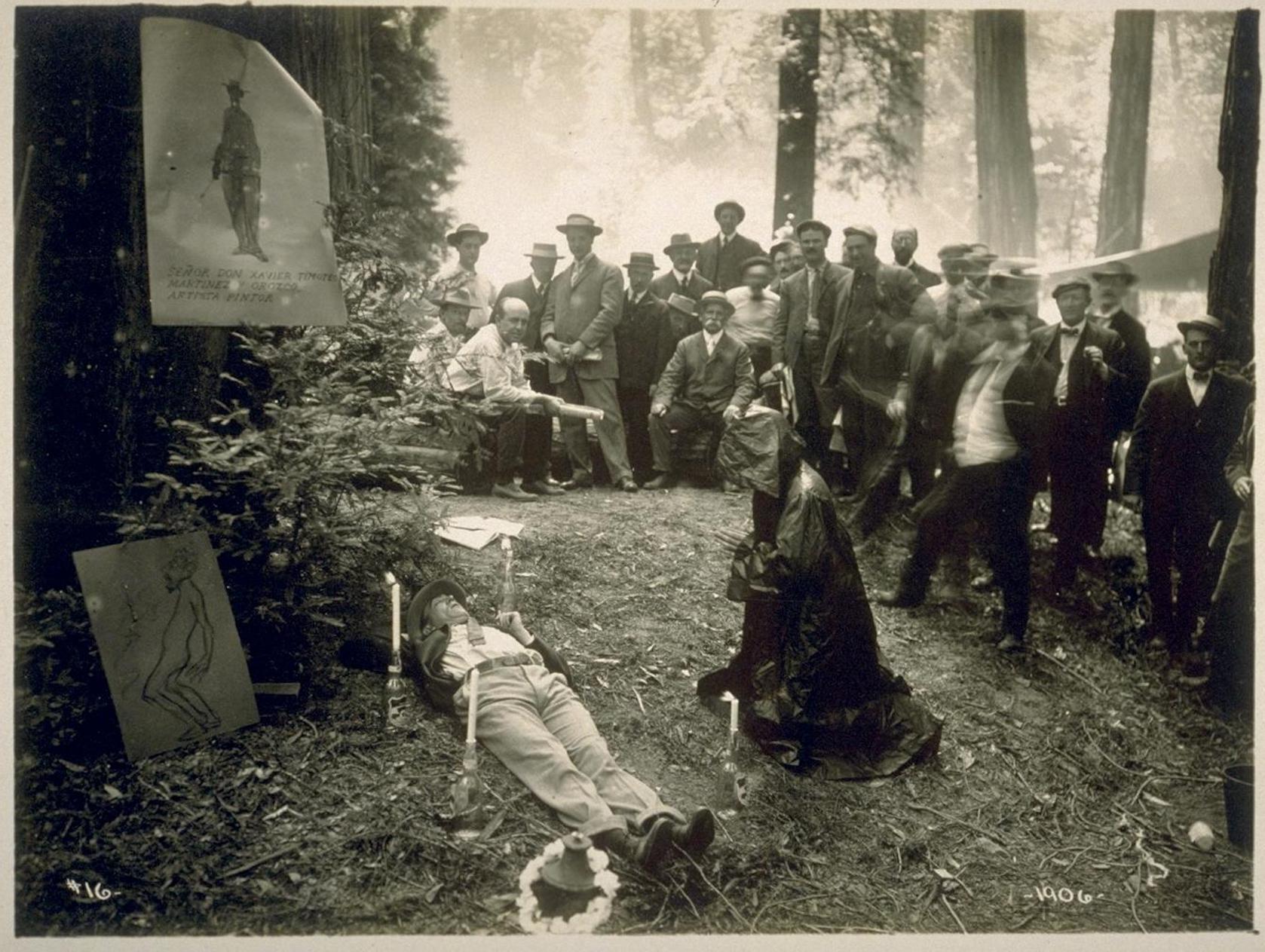 Ritualistic Human Sacrifice Performed at Bohemian Grove - 1906.jpg