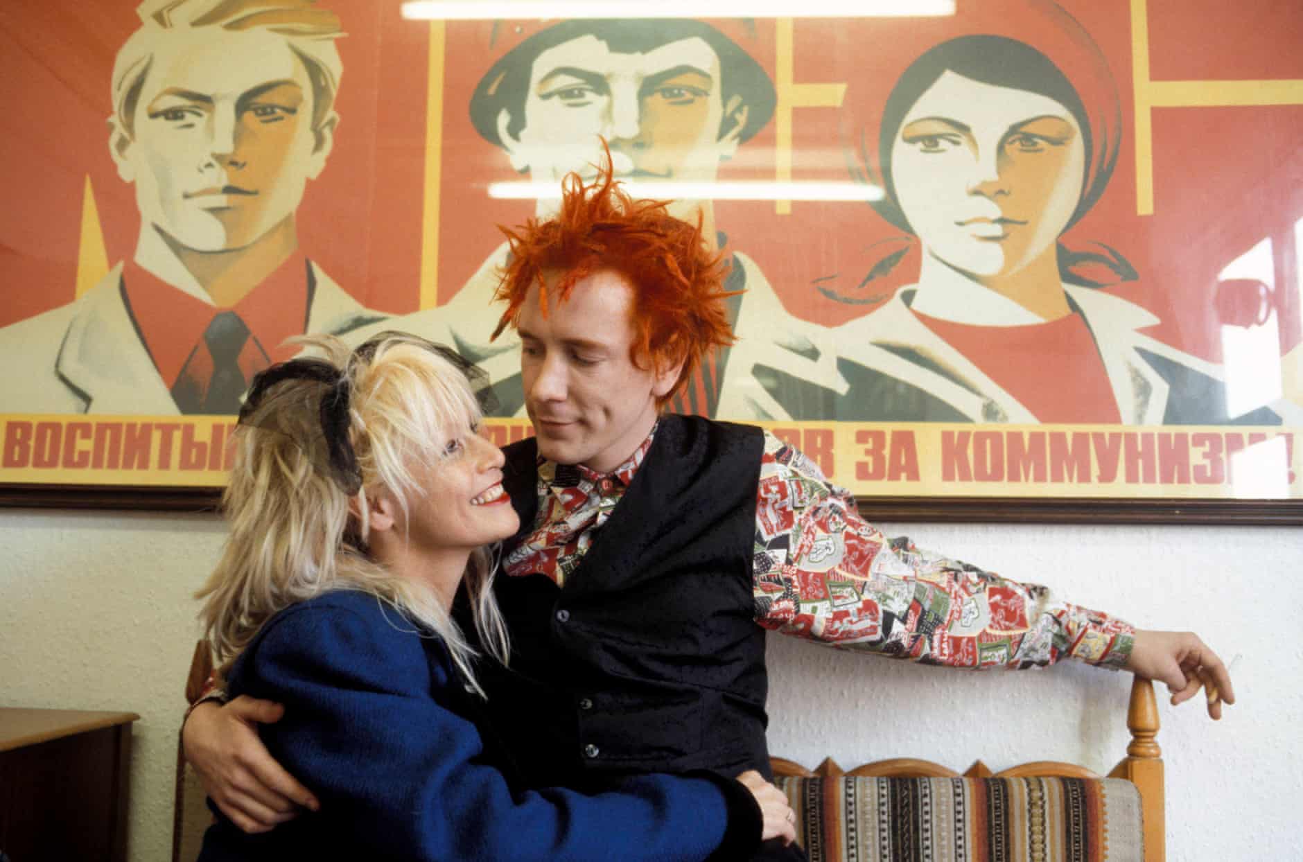 John Lydon and his wife Nora Forster, 1986.jpg