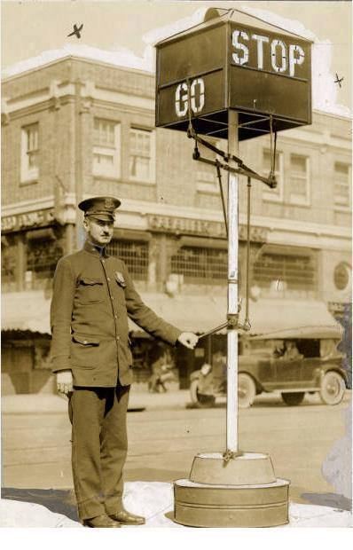 Manually operated traffic signal 1922 (And you thought your job sucked!).jpg