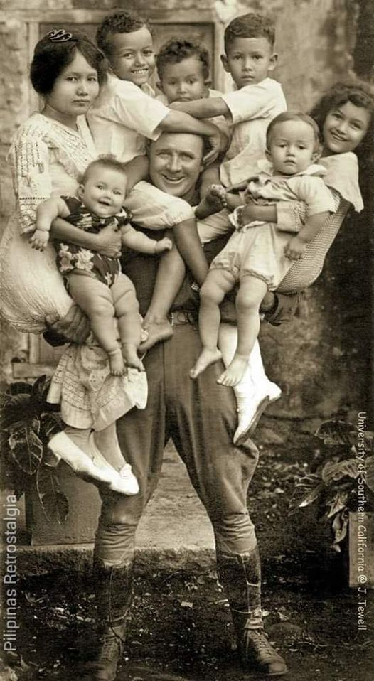 A photograph of a Filipino-American family taken more than a decade after the US colonization of the islands. The photo dates back to 1912.png