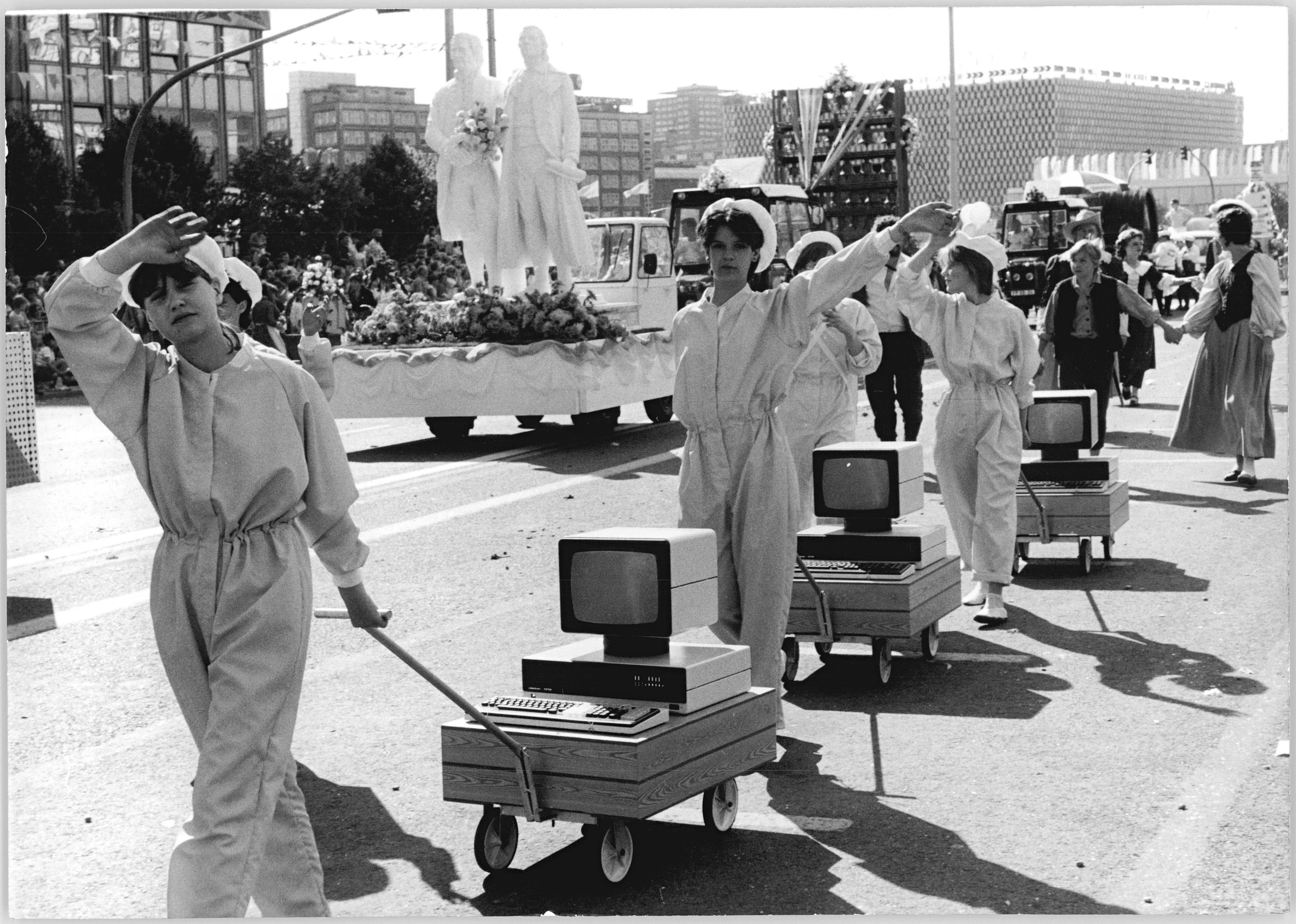 East Germany showing off their computers in a parade, 1987.jpg
