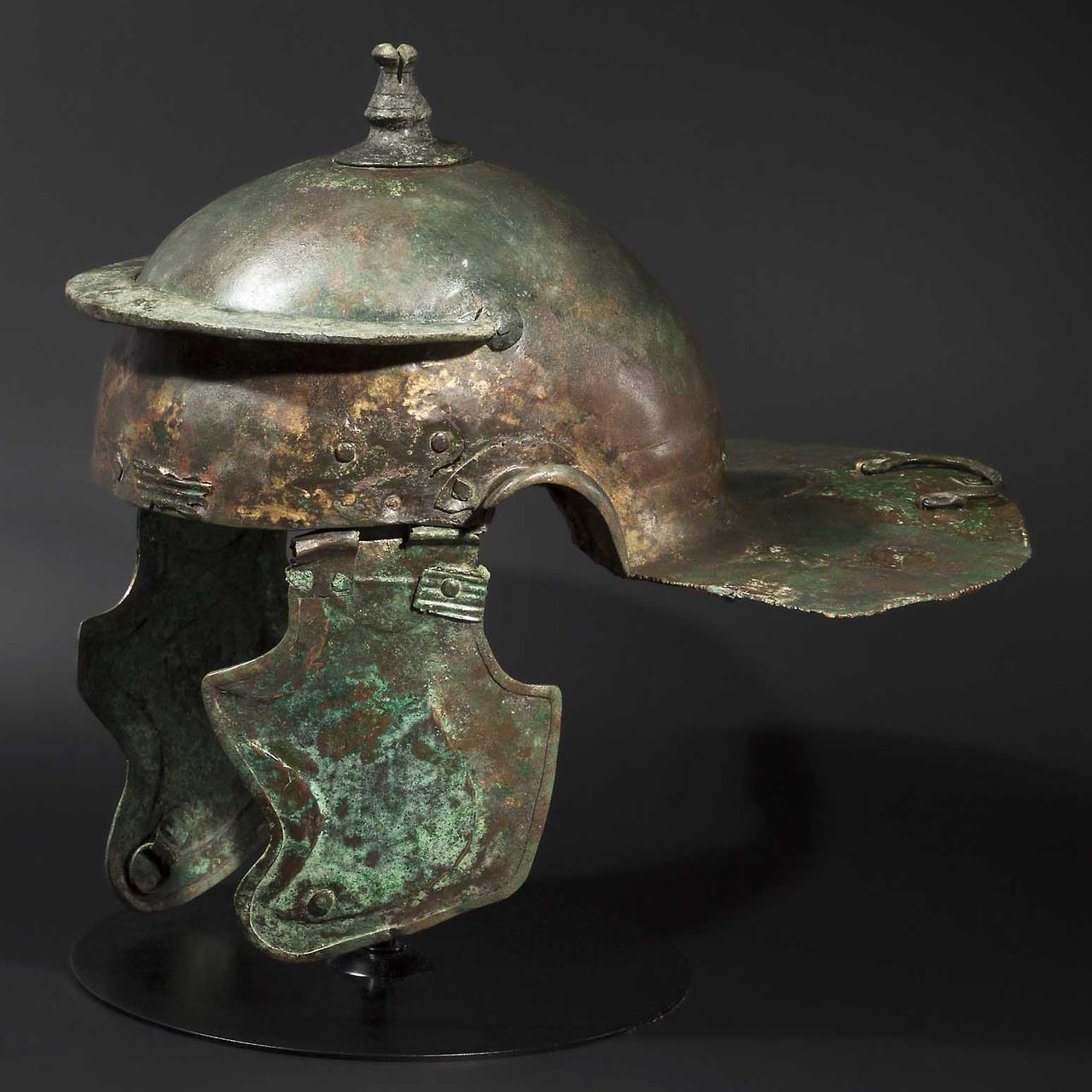 Roman Bronze Infantry Helmet, Weisenau Type, Late 1st - Early 2nd Century AD.jpg