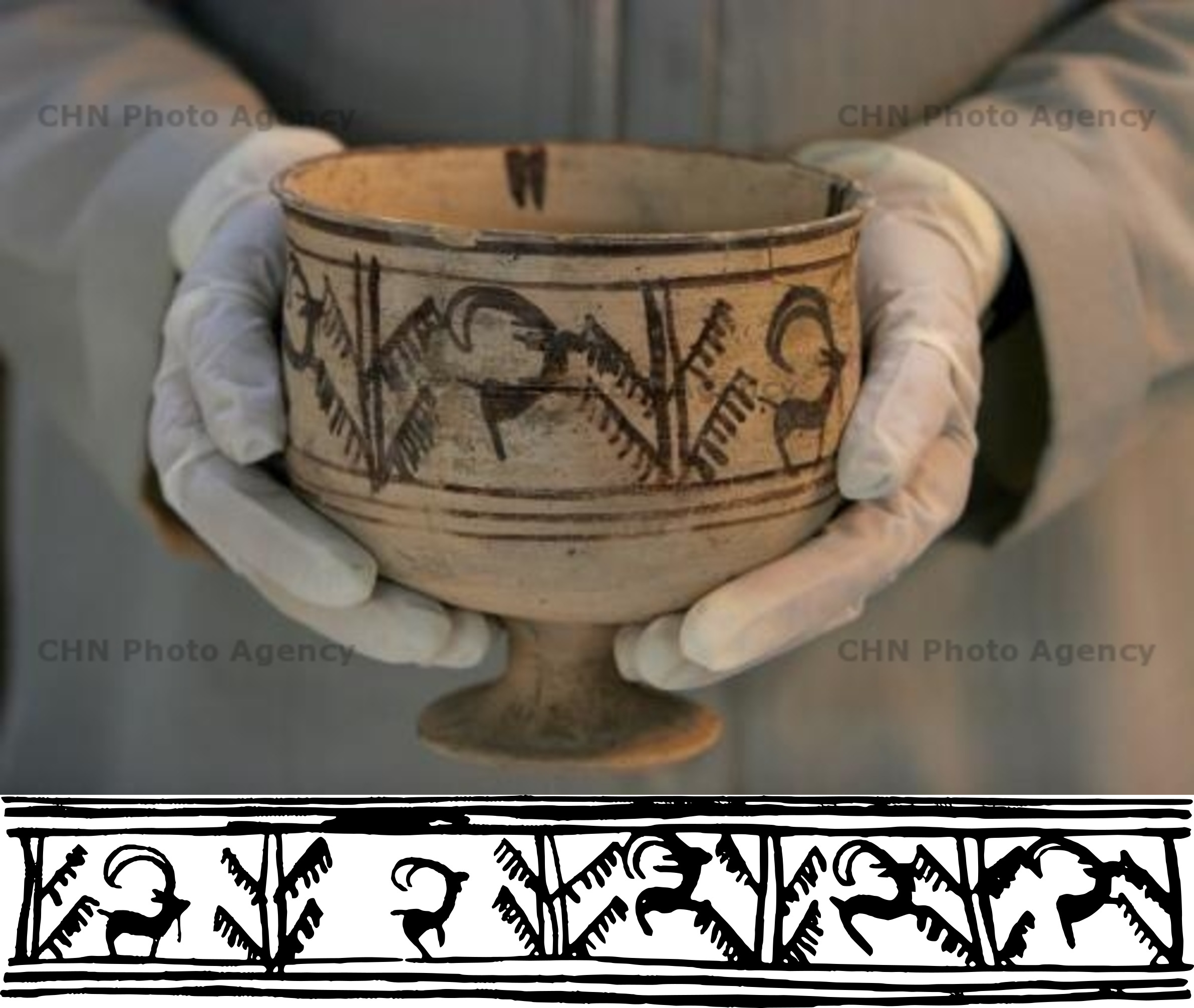 A 5200-year-old pottery bowl from Shahr-e Sukhteh bearing what could possibly be the world's oldest example of animation.jpg