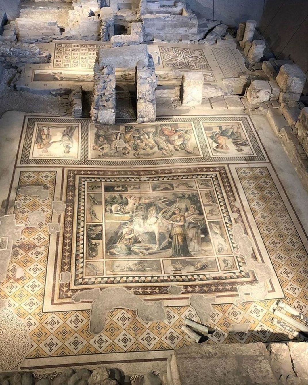 World's largest ancient mosaic. Antakya, Turkey, late Roman period, 4th century AD.jpg