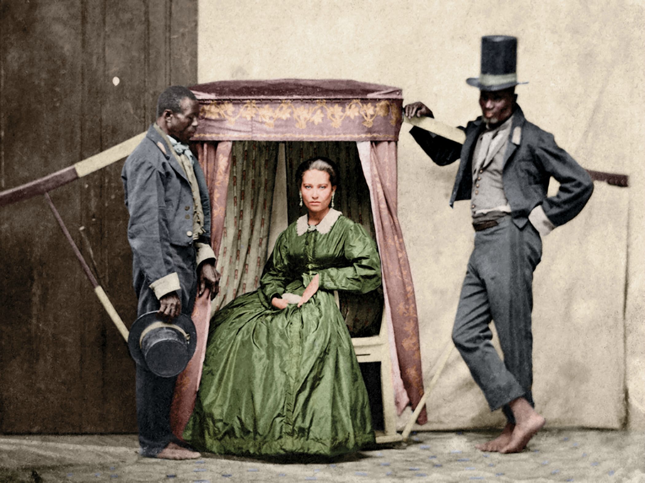 Дама с рабами. Бразилия, 1860.jpg