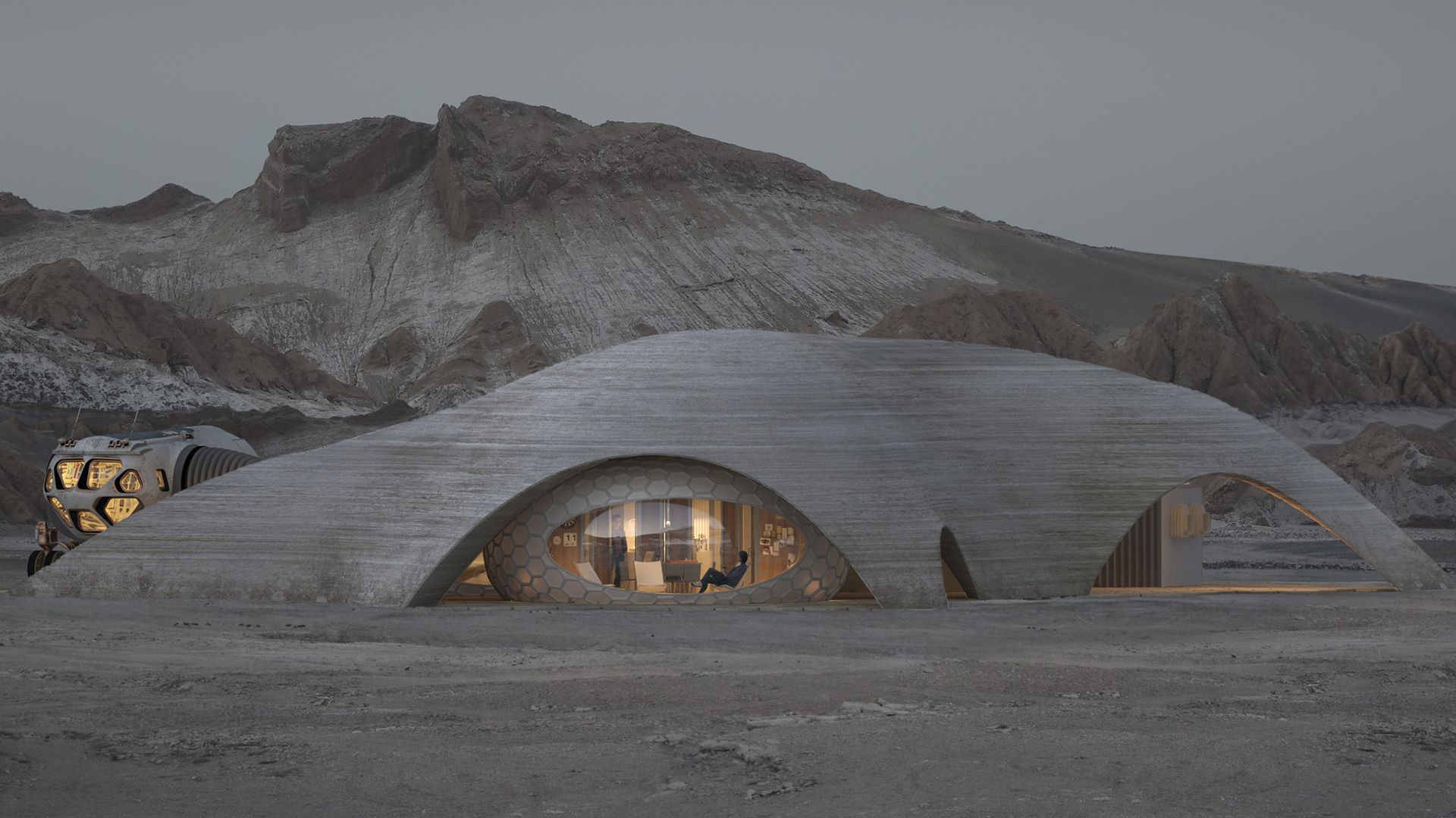 3D Printed Shell + Prefab Inflatable Home, Mars.jpg