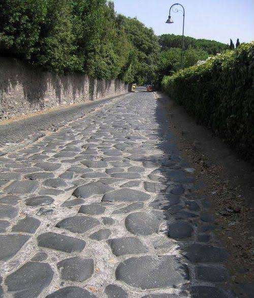 This road in Rome, Italy called the Appian Way was built in 312 BC and is still in use today.jpg