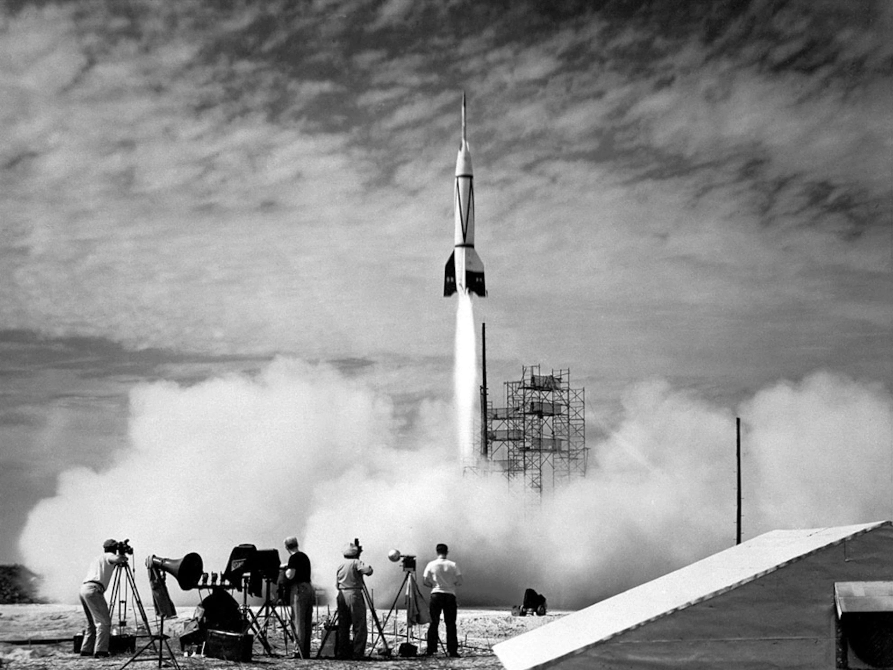 Bumper II, the first rocket launched from Cape Canaveral in the 1950s by NASA.png