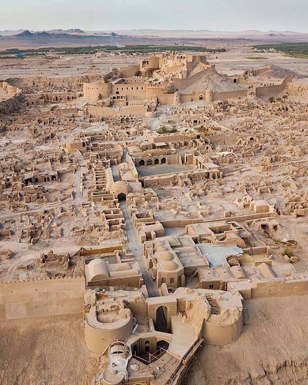 Arg-e Bam, also known as Bam Citadel, is the largest adobe building in the world. Located in the Kerman Province of southeastern Iran, it can be traced back to at least the Achaemenid Empire.jpg
