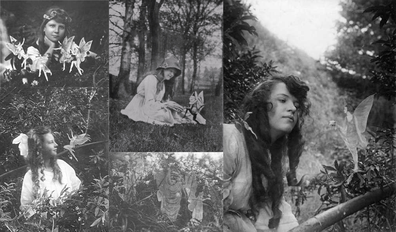 In 1917, two cousins took a series of photos with the Cottingley Fairies, which convinced many, even Sir Conan Doyle, who published them in The Strand magazine in 1920. In 1983.png