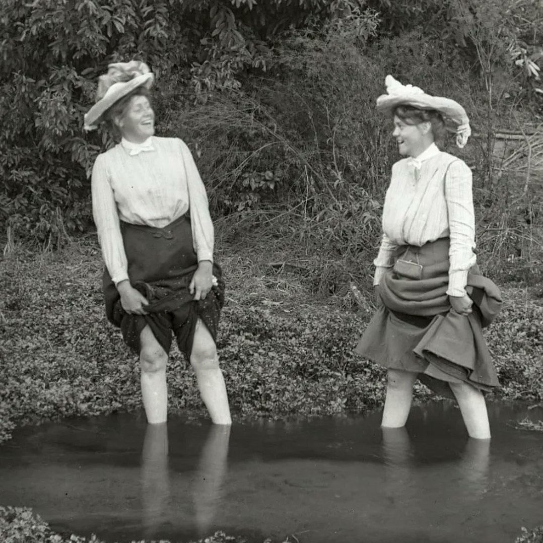 1902 Two Waders in Toluca Lake, Los Angeles California.jpg