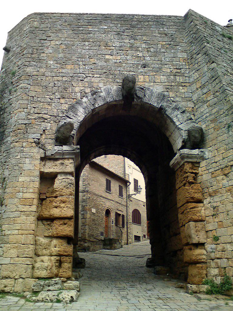 The Etruscan Gate at Volterra from the fourth century B.C. Considered to be the oldest known true arch.jpg