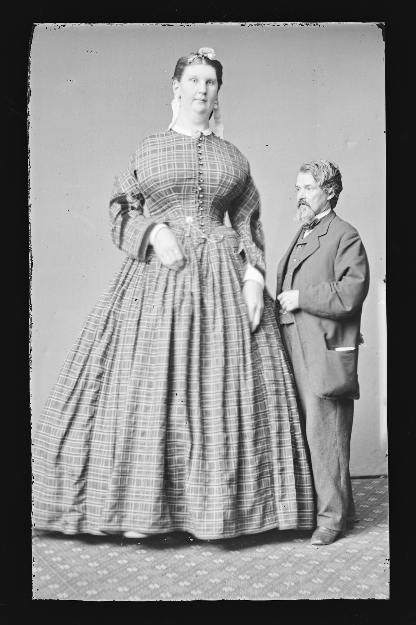 Anna Swan, who at 7'11' was one of the tallest women ever. (1870s).jpg