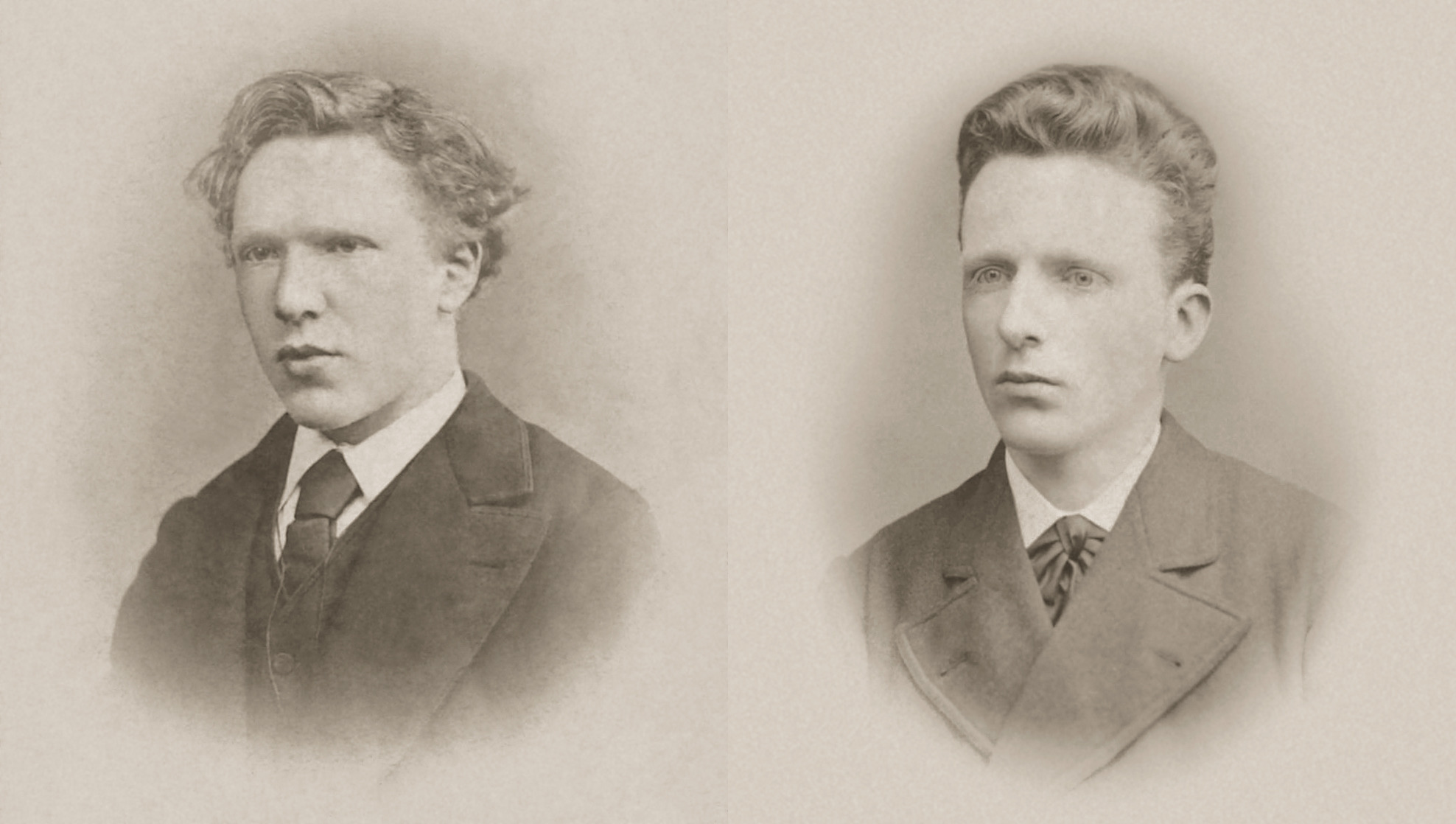 Vincent van Gogh and his younger brother Theo in 1873.jpg
