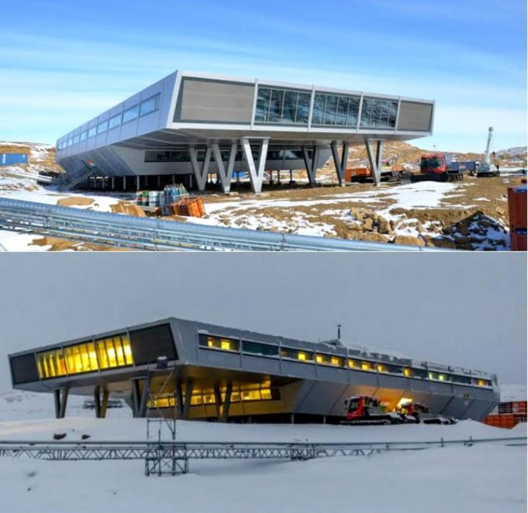 The Bharati Research station in Antarctica.png