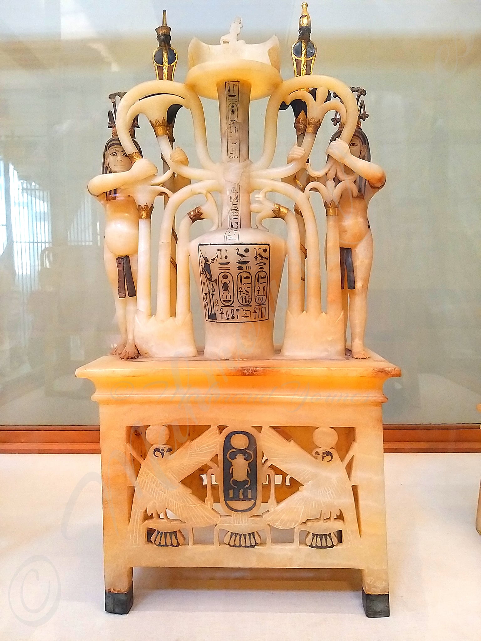An alabaster ointment jar from the tomb of Tutankhamun. 1323 B.C..jpg
